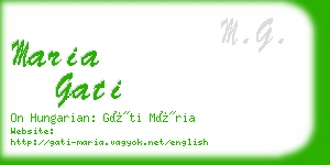 maria gati business card